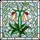 Nature Lovers' Vibrant Tiffany Stained Glass Creamy Bell Flowers, Red Ladybugs, Emerald Green Mosaic Stained Glass Suncatcher - 7