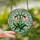 Nature Lovers' Vibrant Tiffany Stained Glass Creamy Bell Flowers, Red Ladybugs, Emerald Green Mosaic Stained Glass Suncatcher - vWBzd9sY8F