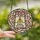 Artful Individual Tiffany Stained Glass Mosaic Caution Sign Rose Pink Amber Yellow Hearts Stained Glass Suncatcher - 2