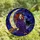 Celestial Dreamers' Tiffany Style Jewel Tone Stained Glass Witch Red Hair Crescent Moon Cat Bat Starry Sky Stained Glass Suncatcher - abni7SWChR
