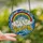 Whimsical Style Lovers' Tiffany-Inspired Stained Glass Rainbow Clouds 'SCHOOL Is Cool' Glitter Mosaic Stained Glass Suncatcher - 2