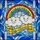 Whimsical Style Lovers' Tiffany-Inspired Stained Glass Rainbow Clouds 'SCHOOL Is Cool' Glitter Mosaic Stained Glass Suncatcher - 7