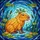 Nature Lovers' Vibrant Stained Glass Capybara Aquatic Lily Pad Mosaic Jewel Tones Stained Glass Suncatcher - 7