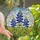 Nature Lovers' Tiffany Bluebonnet Sapphire Blue Emerald Green Floral Mosaic Stained Glass Suncatcher - DE7trdjwYj