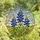 Nature Lovers' Tiffany Bluebonnet Sapphire Blue Emerald Green Floral Mosaic Stained Glass Suncatcher - Ta1hqO2hBk