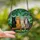 Cat Lovers' Tiffany Stained Glass Black Ginger Cream Purple Cats Tree Branch Floral Mosaic Stained Glass Suncatcher - 4EaHde7WSE