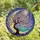 Celestial Dreamers' Tiffany Style Pink Cherry Blossom Moon Teal Purple Cosmic Stained Glass Mosaic Stained Glass Suncatcher - 4
