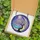 Celestial Dreamers' Tiffany Style Pink Cherry Blossom Moon Teal Purple Cosmic Stained Glass Mosaic Stained Glass Suncatcher - 5