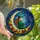 Fantasy Art Enthusiasts' Vibrant Tiffany Stained Glass Celestial Maiden Crescent Moon Mystical Night Art Stained Glass Suncatcher - 1