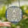 Women's Tiffany Style Stained Glass Abstract Female Torso Periwinkle Icy Blue Mosaic Stained Glass Suncatcher - 2