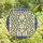Women's Tiffany Style Stained Glass Abstract Female Torso Periwinkle Icy Blue Mosaic Stained Glass Suncatcher - 4