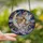 Celestial Dreamers' Tiffany Stained Glass Fairy Moon Cosmic Jewel Tone Pattern Stained Glass Suncatcher - 2
