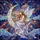 Celestial Dreamers' Tiffany Stained Glass Fairy Moon Cosmic Jewel Tone Pattern Stained Glass Suncatcher - 7