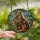 Cat Lovers' Majestic Stained Glass Cat Mosaic, Vibrant Tiffany Jewel Tones, Intricate Patterns Orange Teal Emerald Stained Glass Suncatcher - 2