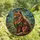 Cat Lovers' Majestic Stained Glass Cat Mosaic, Vibrant Tiffany Jewel Tones, Intricate Patterns Orange Teal Emerald Stained Glass Suncatcher - 4