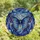 Nature Lovers' Vibrant Tiffany Stained Glass Butterfly Sapphire Blue Violet Bronze Mosaic Stained Glass Suncatcher - 5zK8s9U94z