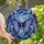Nature Lovers' Vibrant Tiffany Stained Glass Butterfly Sapphire Blue Violet Bronze Mosaic Stained Glass Suncatcher - bz8Vn8xifP