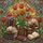 Book Lovers' Luminous Stained Glass Tulips & Books Edge-to-Edge Jewel Tone Floral Mosaic Stained Glass Suncatcher - 7
