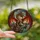 Fantasy Art Lovers' Majestic Dragon Stained Glass Edge-to-Edge Mosaic in Fiery Jewel Tones Stained Glass Suncatcher - ReU76QWdhw