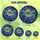Cosmic Art Lovers' Tiffany Stained Glass Dragonfly Crescent Moon Nebula Teal Purple Gold Stained Glass Suncatcher - 6