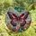 Art Enthusiasts' Tiffany Style Stained Glass Butterfly Mosaic Vibrant Purple Blue Orange Red Green Jewel Tones Stained Glass Suncatcher - 4