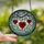 Art Lovers' Intricate Tiffany Style Ruby Red Hearts Copper Branch Jewel Tone Geometric Mosaic Floral Pattern Stained Glass Suncatcher - 2