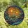 Space Lovers' Tiffany Stained Glass Dual Suns Solar System Nebulae Amber Blue Teal Stained Glass Suncatcher - 4