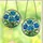 Art Lovers' Tiffany Stained Glass Blue Floral Mosaic Jewel Tone Pattern Stained Glass Suncatcher - 3