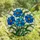 Art Lovers' Tiffany Stained Glass Blue Floral Mosaic Jewel Tone Pattern Stained Glass Suncatcher - 4