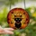 Halloween Lovers' Tiffany Stained Glass Black Cat Orange Witch Hat Pumpkins Web Mosaic Stained Glass Suncatcher - 2