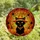 Halloween Lovers' Tiffany Stained Glass Black Cat Orange Witch Hat Pumpkins Web Mosaic Stained Glass Suncatcher - 4