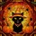 Halloween Lovers' Tiffany Stained Glass Black Cat Orange Witch Hat Pumpkins Web Mosaic Stained Glass Suncatcher - 7