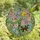 Nature Lovers' Edge-to-Edge Tiffany Stained Glass Floral Mosaic Art Pink Yellow Blue Green Red Stained Glass Suncatcher - 4