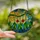 Art Lovers' Glowing Emerald Chartreuse Yellow Tiffany Stained Glass Branch & Leaf Mosaic Stained Glass Suncatcher - 3nB24beMOS