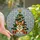 Corgi Lovers' Happy Pembroke Corgi Christmas Tree Stained Glass Mosaic Emerald Ruby Golden Amber Stained Glass Suncatcher - b1EVc8tPTq