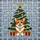 Corgi Lovers' Happy Pembroke Corgi Christmas Tree Stained Glass Mosaic Emerald Ruby Golden Amber Stained Glass Suncatcher - 7