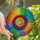 Art Lovers' Radiant Stained Glass Rainbow Spiral Mosaic Pattern Jewel Tones Stained Glass Suncatcher - 1