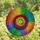 Art Lovers' Radiant Stained Glass Rainbow Spiral Mosaic Pattern Jewel Tones Stained Glass Suncatcher - 4