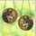Wildlife Enthusiasts' Stained Glass Wolf Profile Radiant Sun Mosaic Grey Orange Yellow Stained Glass Suncatcher - 3