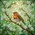 Nature Lovers' Vibrant Stained Glass European Robin Floral Mosaic Art Pattern Stained Glass Suncatcher - 7