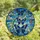 Nature Lovers' Tiffany Style Stained Glass Royal Blue Sky Grey Butterfly Vine Mosaic Stained Glass Suncatcher - CRmQQ2yLzC