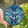 Nature Lovers' Tiffany Style Stained Glass Royal Blue Sky Grey Butterfly Vine Mosaic Stained Glass Suncatcher - PgDSxKlfrK