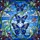 Nature Lovers' Tiffany Style Stained Glass Royal Blue Sky Grey Butterfly Vine Mosaic Stained Glass Suncatcher - 6