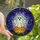 Halloween Art Lovers' Glowing Jewel-Toned Stained Glass Friendly Ghost & Jack-o'-Lantern Mosaic Stained Glass Suncatcher - 1