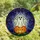 Halloween Art Lovers' Glowing Jewel-Toned Stained Glass Friendly Ghost & Jack-o'-Lantern Mosaic Stained Glass Suncatcher - 4