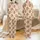 Women's Whimsical Highland Cow Christmas Sleep Set: Rustic Coquette Buffalo Plaid & Holly Pattern Satin Pajamas Set - 1