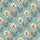 Pet Lovers' Expressive Grey Cat Yellow Eye & Golden Retriever Dog Face Teal Pattern with Subtle Leaf & Paw Prints Satin Pajamas Set Satin Pajamas Set - 4