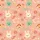 Kids' Whimsical Hand-drawn Pizza Slices, Bunny, Starburst Pattern in Peach-Pink, Mint, Yellow Satin Pajamas Set Satin Pajamas Set - 4