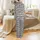Kids' Black White Striped Pattern with Orange 'PRISONER' Text, Key, and Lock Graphics Satin Pajamas Set Satin Pajamas Set - 3