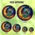 Space Dreamers' Tiffany Stained Glass Astronaut Moonscape Golden Teal Orange Jewel Tone Pattern Stained Glass Suncatcher - 5